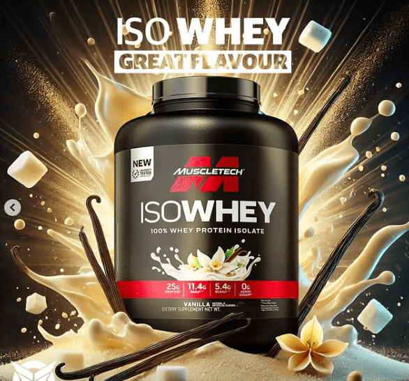 Muscletech- Iso Whey Vanilla (Original) ©